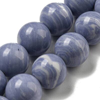 Synthetic Blue Lace Agate Beads Strands