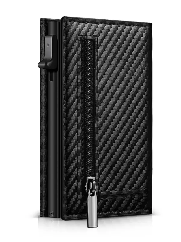 Men's Business Trifold Wallet with Card Slots,  Rfid Blocking Card Holder, Trendy All-match Wallet for Work & Daily Use As Gi...