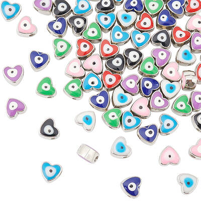80Pcs 8 Colors CCB Plastic Beads
