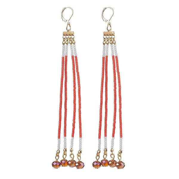 Glass Leverback Earrings