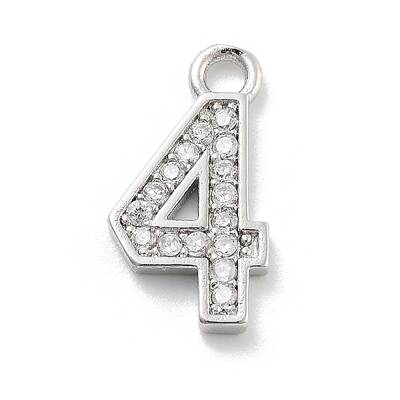 Brass Micro Pave Clear Cubic Zirconia Pendants