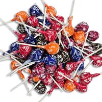 1 lb. Tootsie Roll Chocolate Candy Filled Lollipops Bulk Value Pack   | Cherry, Chocolate, Grape Orange, Raspberry