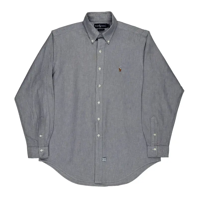 Ralph Lauren Shirt - Large Grey Cotton | Size: large
