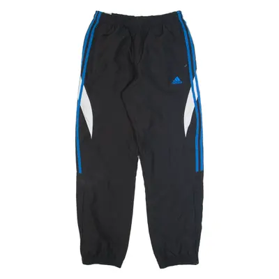 ADIDAS Mens Track Pants Black Tapered S W28 L30