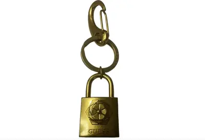 Guess, metal keychain, RW7423, antique gold
