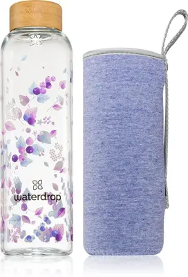 Waterdrop Glass Edition Glass Water Bottle Boost 600ml