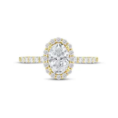 14K Gold 1.25 to 3.75 CT.T.W. Oval Lab Created Diamond Custom Engagement Ring D Color VVS1-VS1 Clarity 3EX IGI Certified