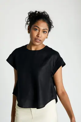 Sandcastle Saturdays Top in Black | Color: Black | Size: M