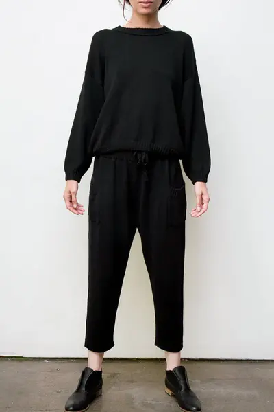 mimi hand knit suit - black | Size: medium
