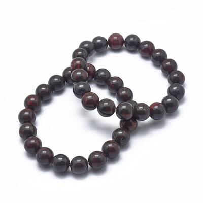 Natural Brecciated Jasper Bead Stretch Bracelets