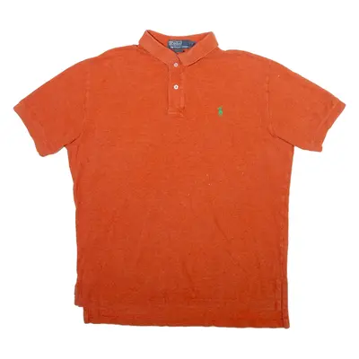 POLO RALPH LAUREN Mens Polo Shirt Orange L