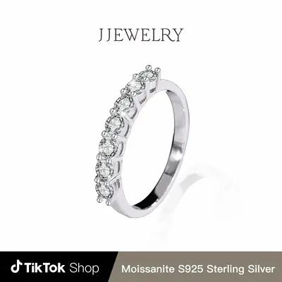 【RC100】Synthetic Moissanite Ring D Color VVS1 S925 Sterling Silver For Women Birthday Gift Engagement Wedding Anniversary...