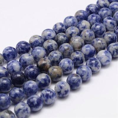 Natural Blue Spot Jasper Bead Strands