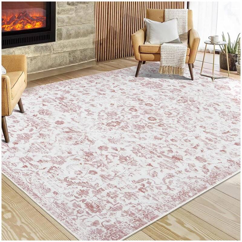 Garvee Large Rug 3x5 Washable Ultra Soft Rugs Non Slip Low Pile Carpet Large Living Room Rug for Farmhouse Nursery Bedroom Of...