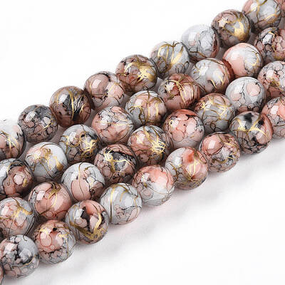 Baking Painted Glass Beads Strands