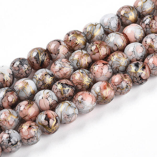 Baking Painted Glass Beads Strands