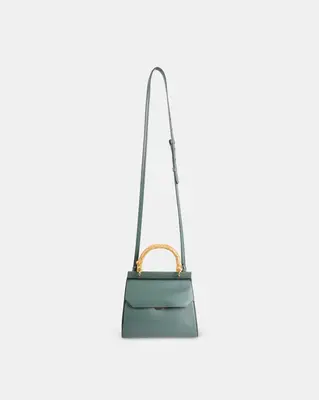 ?? Mini Fir Corn Leather Bag | Color: Black