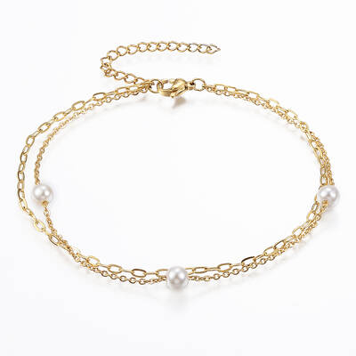 304 Stainless Steel Multi-Strand Anklets