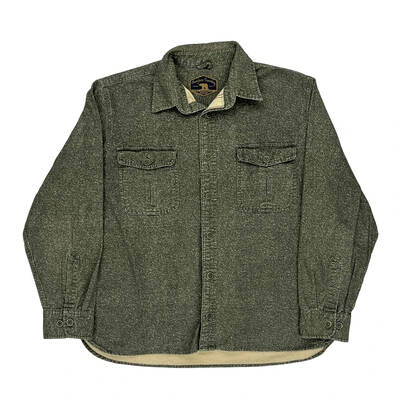 Freedom Foundry Dry Goods Co. Shirt - Large Green Cotton | Size: large