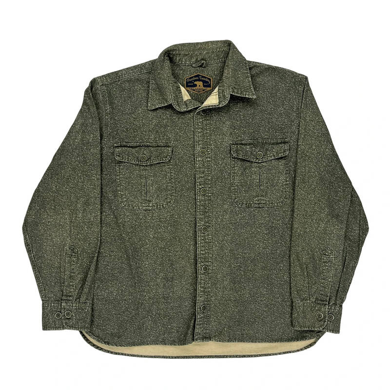 Freedom Foundry Dry Goods Co. Shirt - Large Green Cotton | Size: large