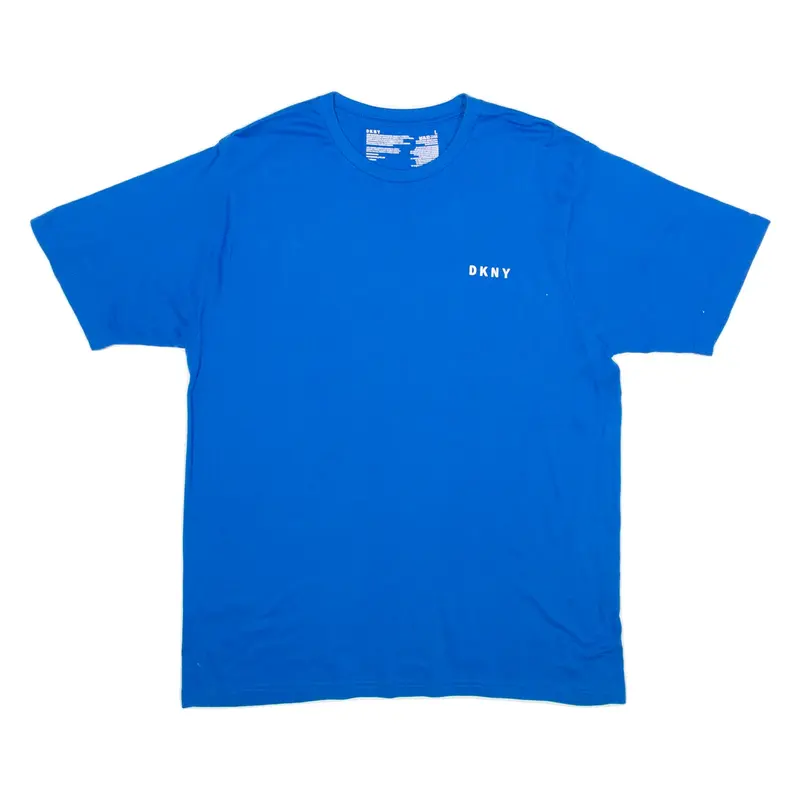 DKNY Mens T-Shirt Blue L