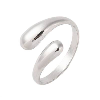 Non-Tarnish 304 Stainless Steel Open Cuff Ring for Women