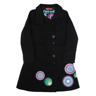 DESIGUAL Womens Overcoat Jacket Black M