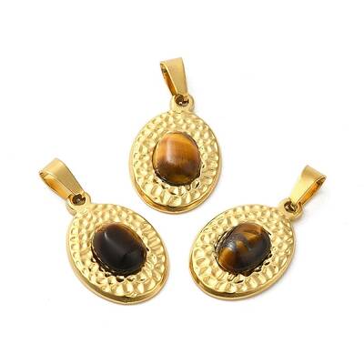 Natural Tiger Eye Pendants