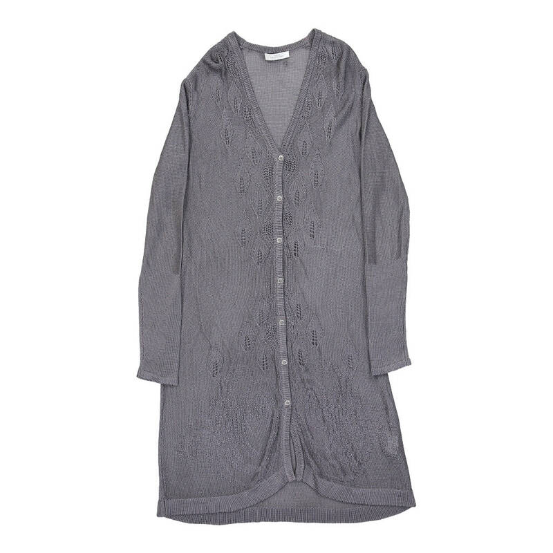 Versace Cardigan - Medium Grey Cotton | Size: medium