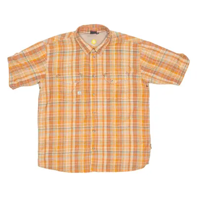 MCKINLEY Sun Protection Mens Shirt Orange Check XL