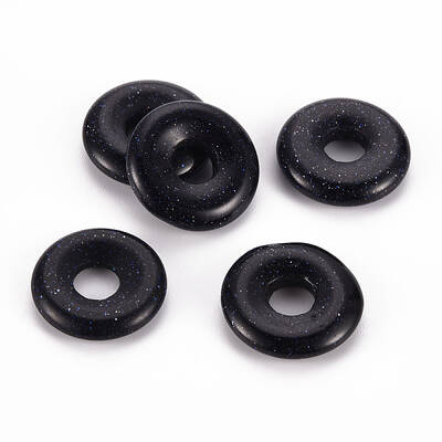 Synthetic Blue Goldstone Pendants
