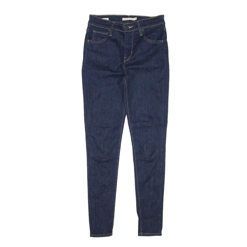 LEVI'S 720 High Rise BIG E Jeans Blue Denim Slim Skinny Womens W25 L27