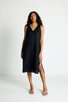 The Hemp Noir Dress | Color: Black | Size: XL