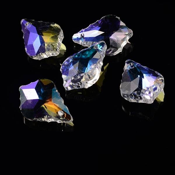 AB Color Plated Electroplate Glass Pendants
