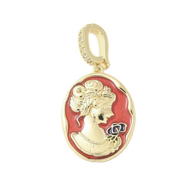 Brass Enamel Pendants