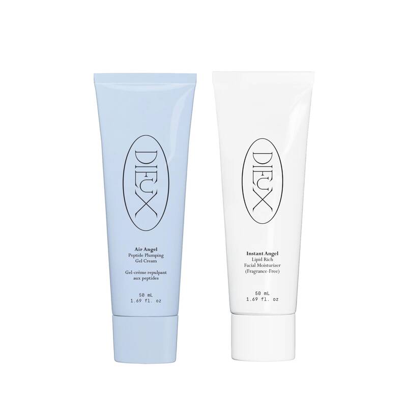 The Moisture Wardrobe Duo - Air Angel Plumping Gel Cream & Instant Angel Firming Moisturizer Bundle For Hydrated, Glowy