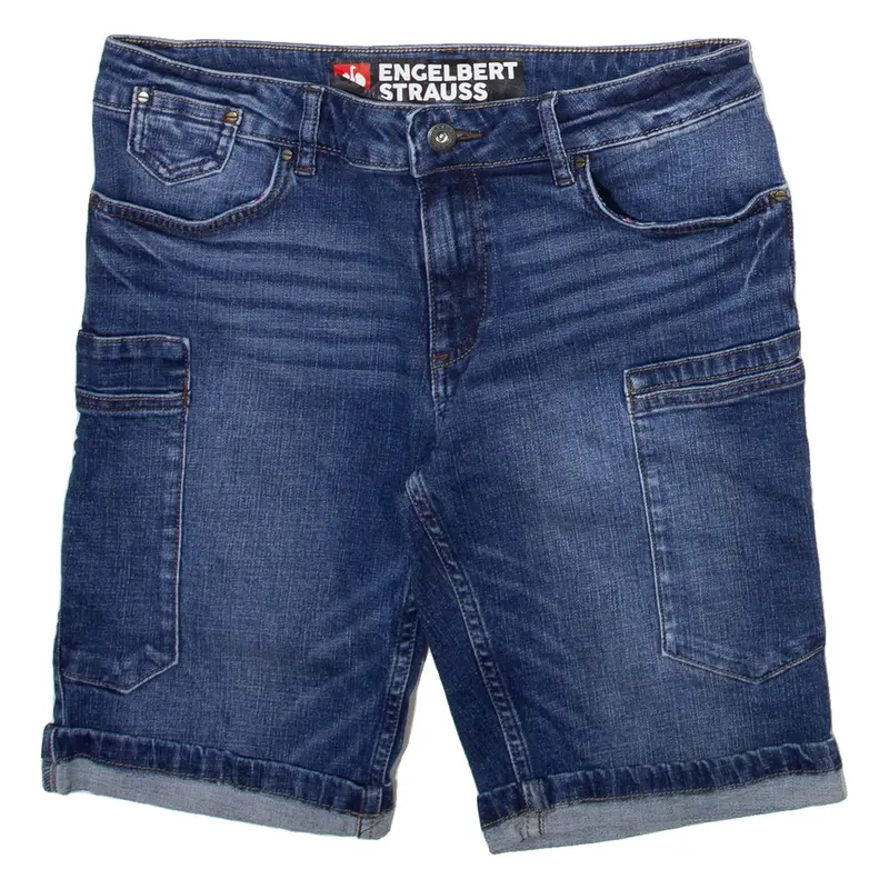 ENGELBERT STRAUSS Womens Denim Shorts Blue M W32