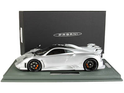 2020 Pagani Imola Matt Silver with Black Top with DISPLAY CASE Limited Edition to 220 pieces Worldwide model car 1/18 Model C...