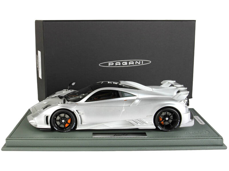 2020 Pagani Imola Matt Silver with Black Top with DISPLAY CASE Limited Edition to 220 pieces Worldwide model car 1/18 Model C...