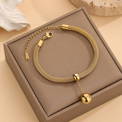 Fashionable 304 Stainless Steel Charm Bracelets