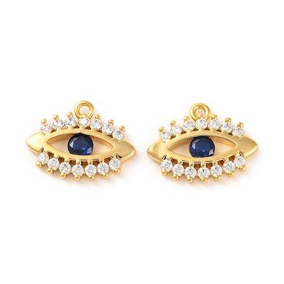 Brass Micro Pave Cubic Zirconia Pendants