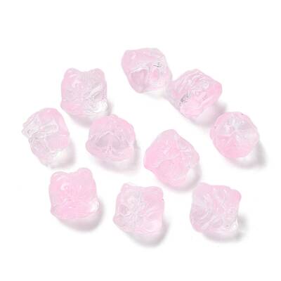 Baking Painted Transparent Glass Beads