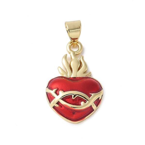 Brass Enamel Pendants