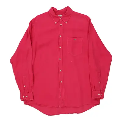 Lacoste Shirt - XL Pink Cotton