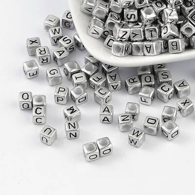 Horizontal Hole Acrylic Beads