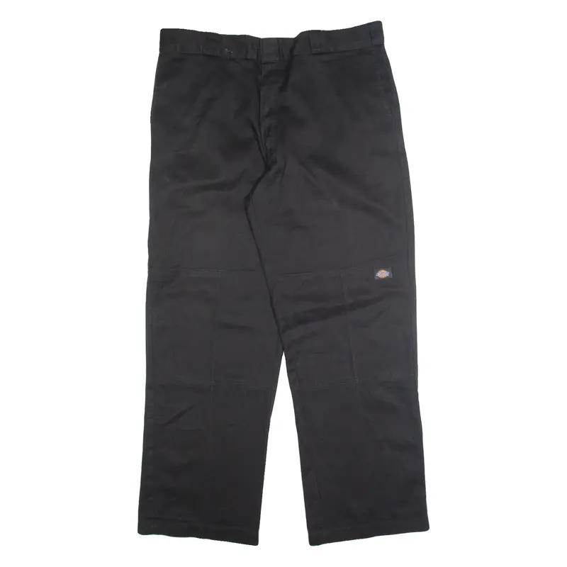 DICKIES Chino Mens Trousers Black Relaxed Straight W38 L32