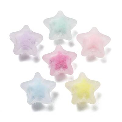 Frosted Transparent Acrylic Beads