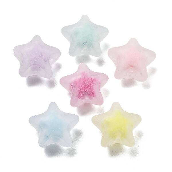 Frosted Transparent Acrylic Beads