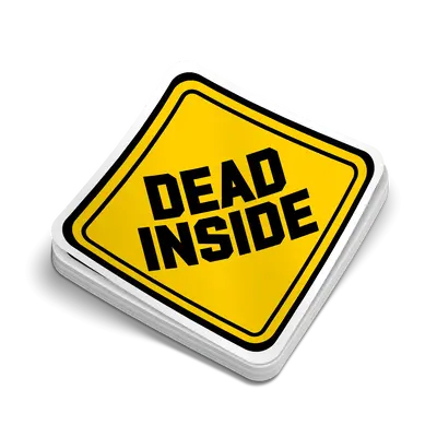 Dead Inside - Hard Hat Decal