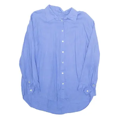 Womens Shirt Blue Long Sleeve UK 14